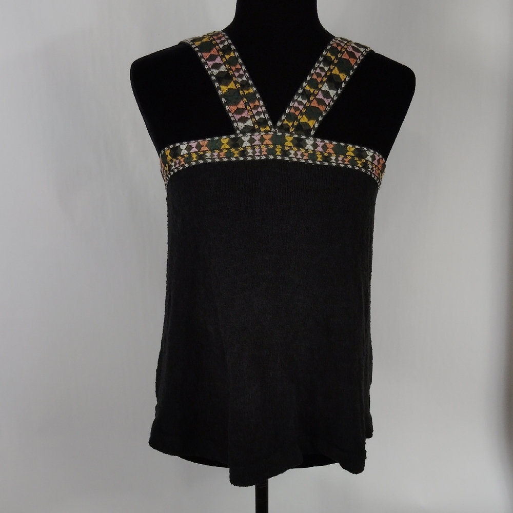 Madewell Embroidered Swing Sweater Tank